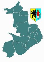 mapa gminy Luzino